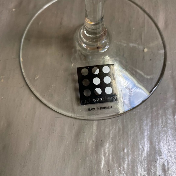 CIRCLEWARE DESIGN Two-tone Green & Blue Margarita Set of 4 - Picture 2 of 4